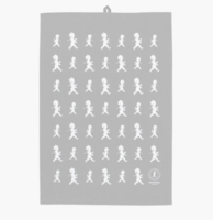 Kökshandduk 50x70 cm Grå/Vit