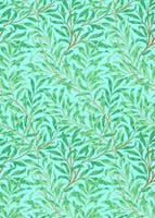 Willow Boughs Sky/Leaf Gr Queen Square Wallpapers