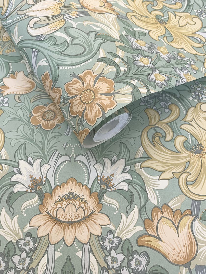 Intrade - Fleurmont Aqua Multi Tales of the Manor Tapet