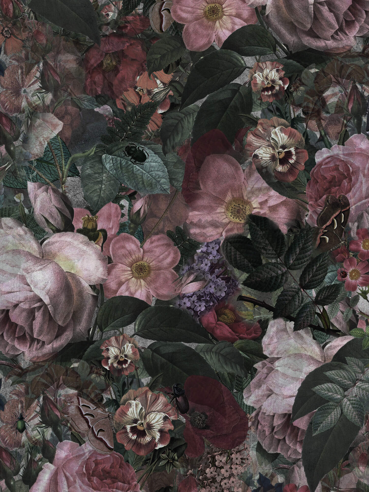 Boråstapeter - Dark Floral