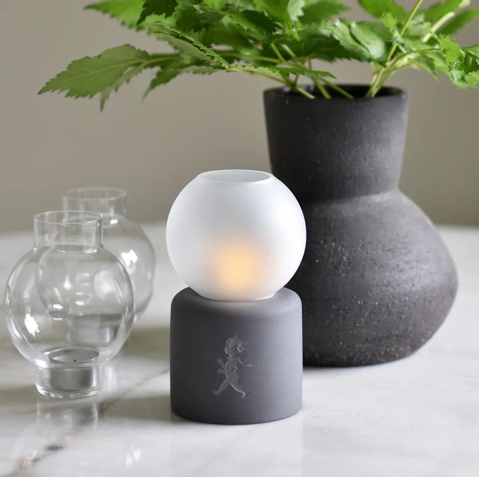 Värmeljuslykta Globe Antracitgrå