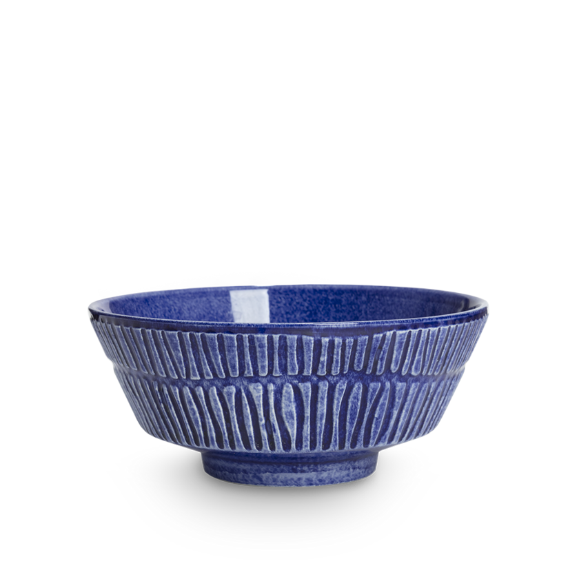 Stripes Skål 15 cm Blå