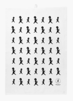 Kökshandduk 50x70 cm Vit/Svart