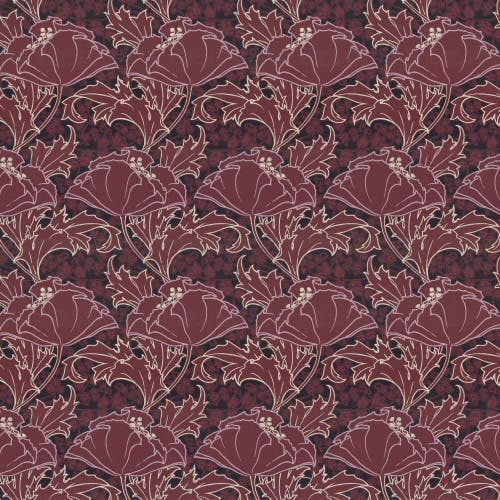 Lim & Handtryck - Berlin - Vinröd/Lila x101-37