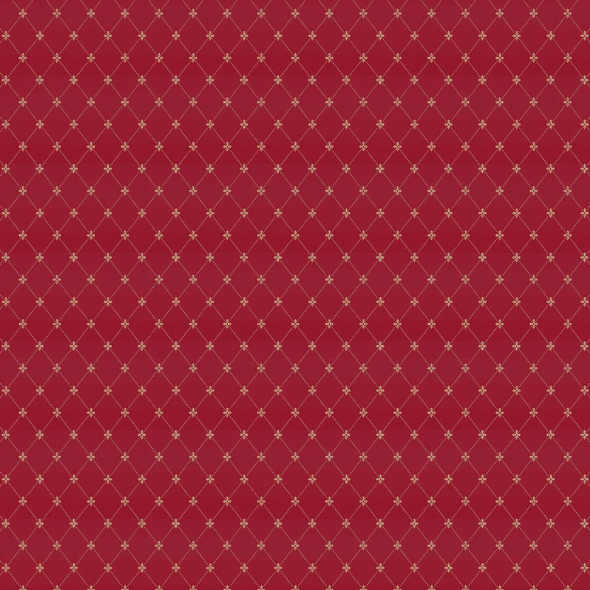 Lim & Handtryck - Filipsborg - Röd/Guld x123-30