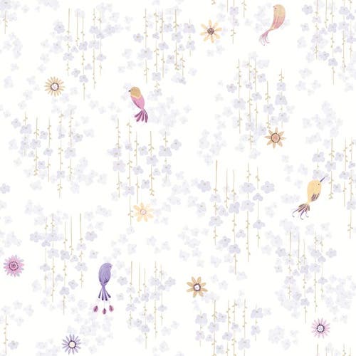 Casadeco - Tropical Birds Parme Once Upon A Time 2