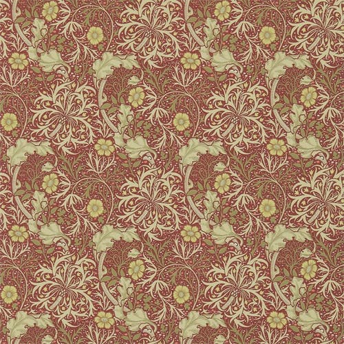Morris & Co - Morris Seaweed Red/Gold Morris 160th Anniversary