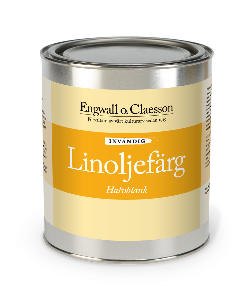 Linoljefärg invändig halvblank 0,5 L Valfri Kulör