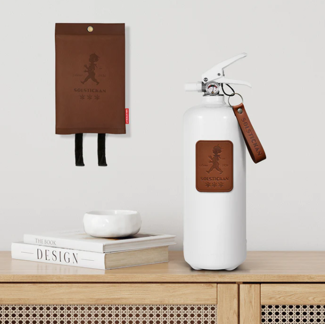 Brandfilt Mörkt läder