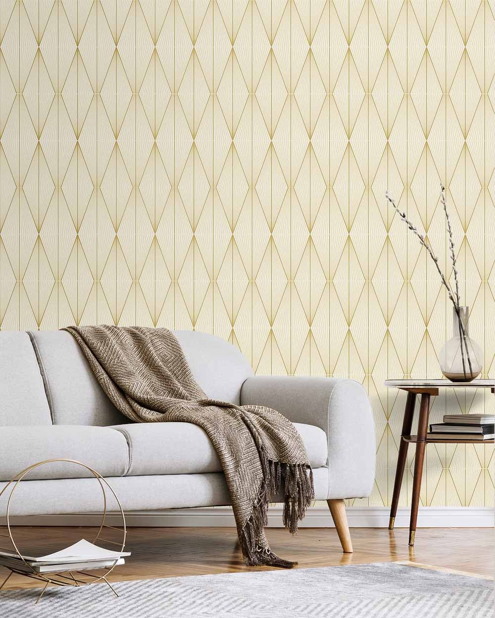 Carma - Peel & Stick Geo Diamond Goldenrod