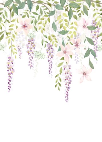 Casadeco - Glycine_M Violet 200X280 Gardens