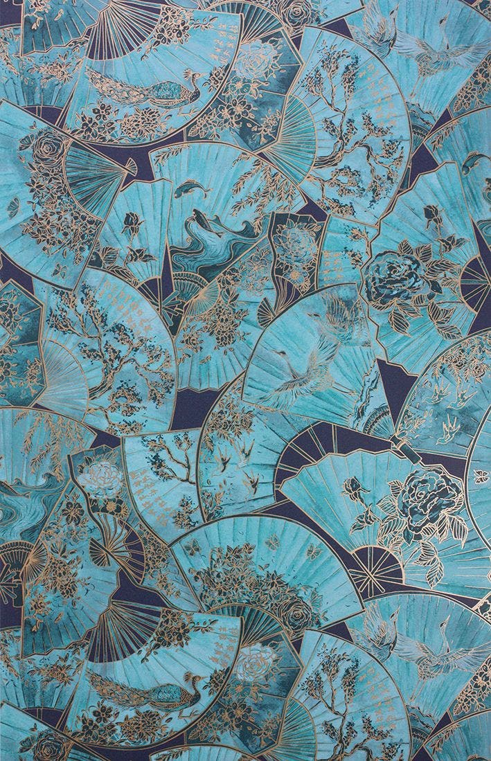 FANFARE TEAL/ROSE GOLD