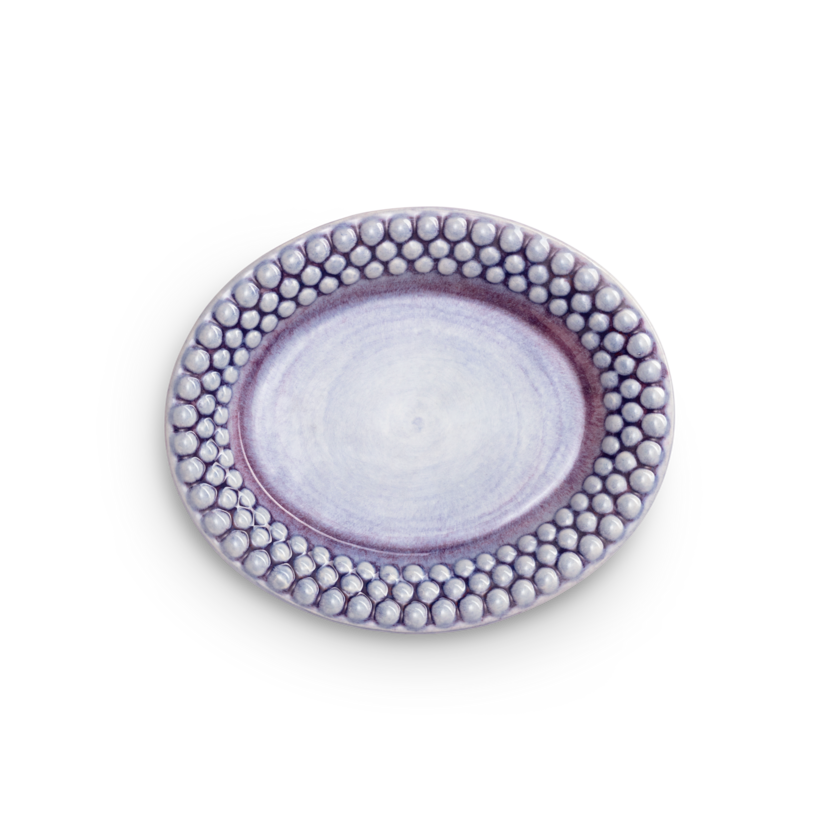 Bubbles Oval Tallrik 20 cm Lila