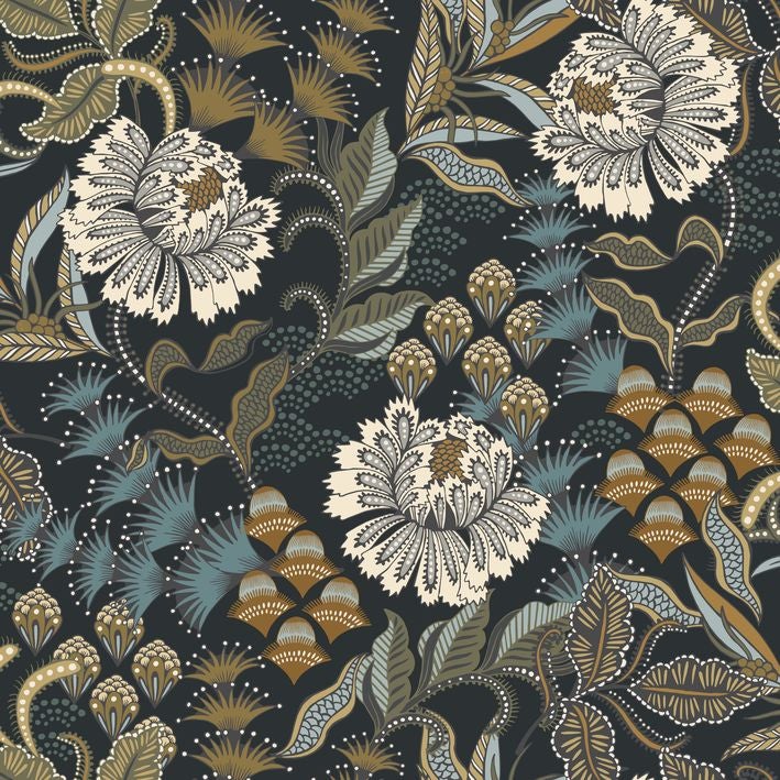 Casadeco - Bloomsbury Noir Reglisse Derby