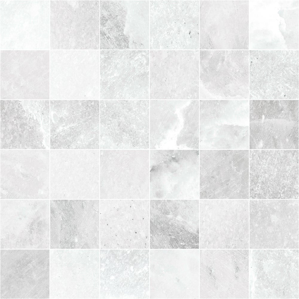 Salt White mosaik 5x5, ark 30x30
