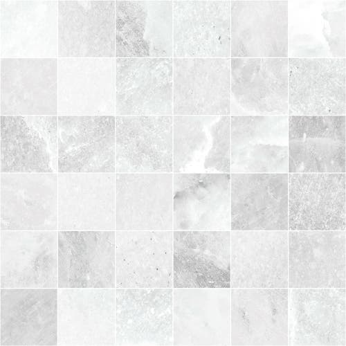 Salt White mosaik 5x5, ark 30x30