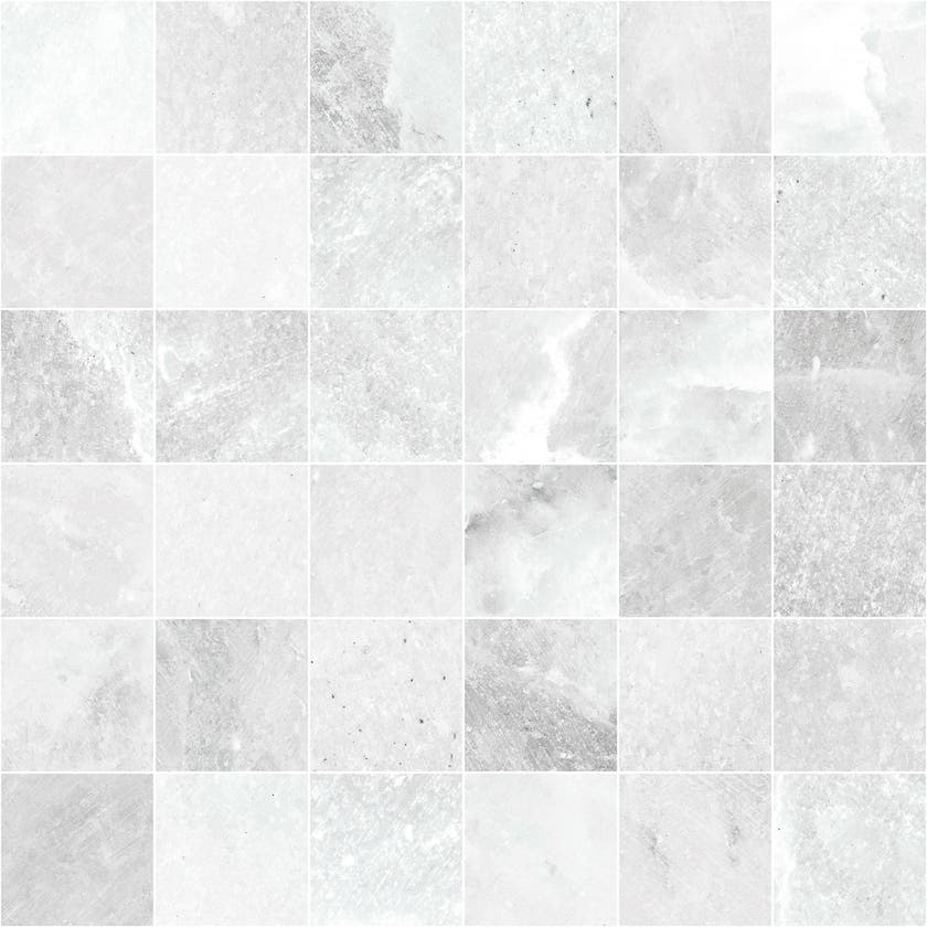 Salt White mosaik 5x5, ark 30x30