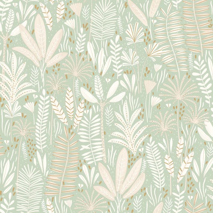 Caselio - Herbes Folles Vert Amande Les Mini Mondes