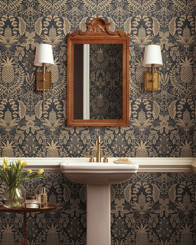 Midbec Tapeter - Pineapple Damask