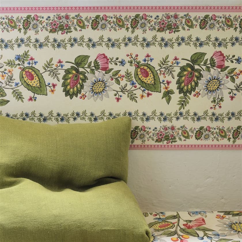 Folk Flower Wide Border Picture Book Wallpapers I