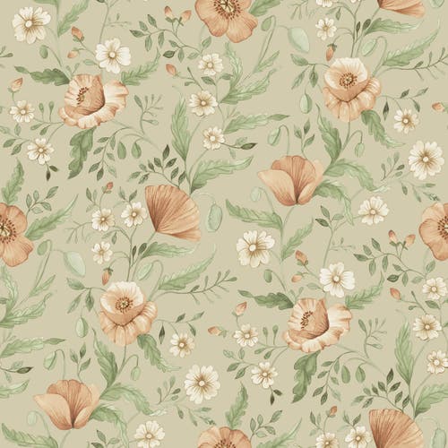 Midbec Tapeter - Trädgårdsblommor