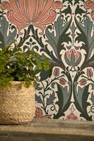 Helena Peach/Teal Morris and Friends Wallpa