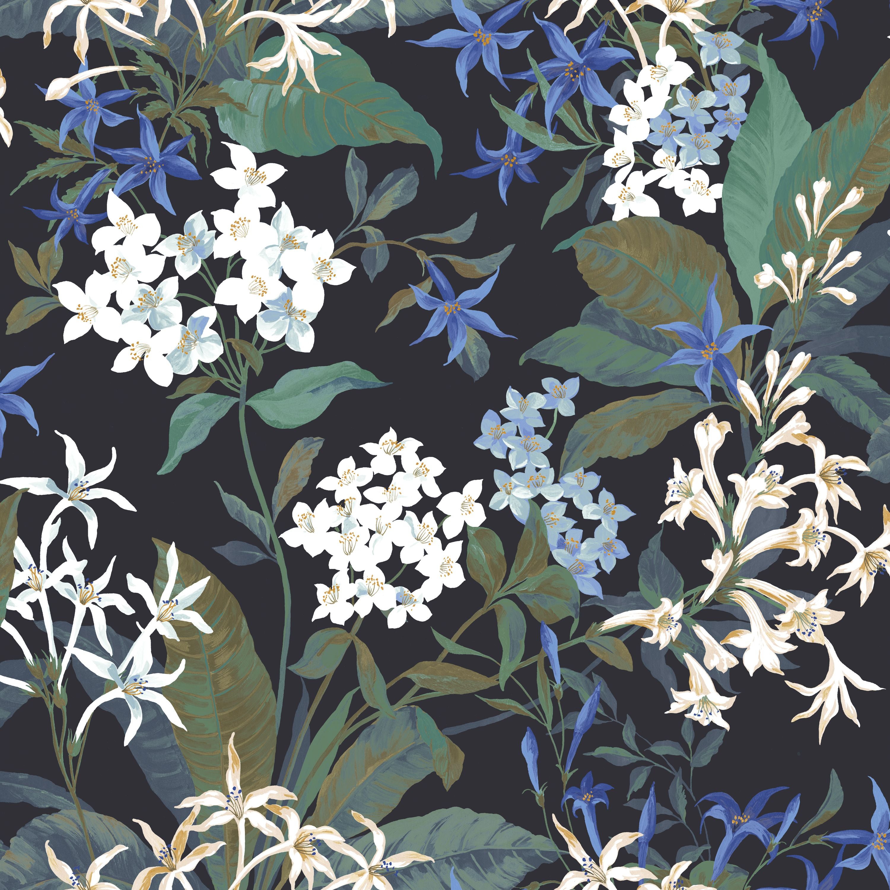Casadeco - Songe De Jasmin Bleu Encre
