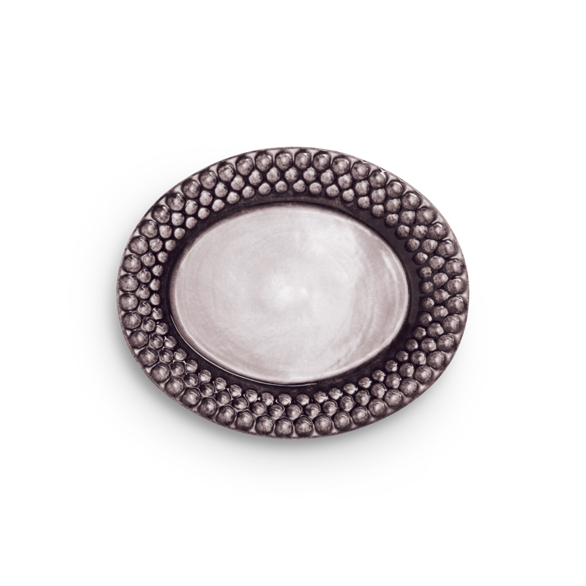 Bubbles Tallrik 20 x 16 cm Plommon