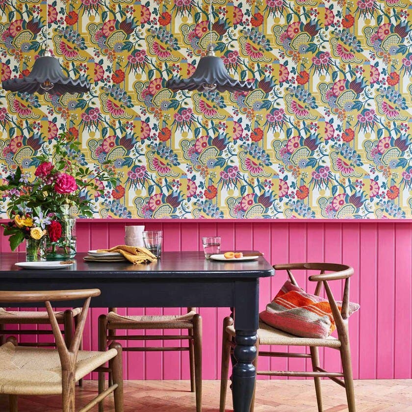 Pineapple Garden yellow V&A Decorative Papers 2