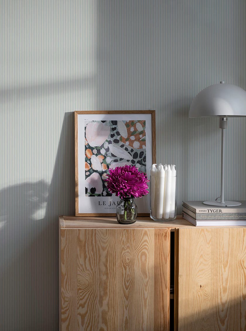 Arvid Ljusblå Småmönstrat