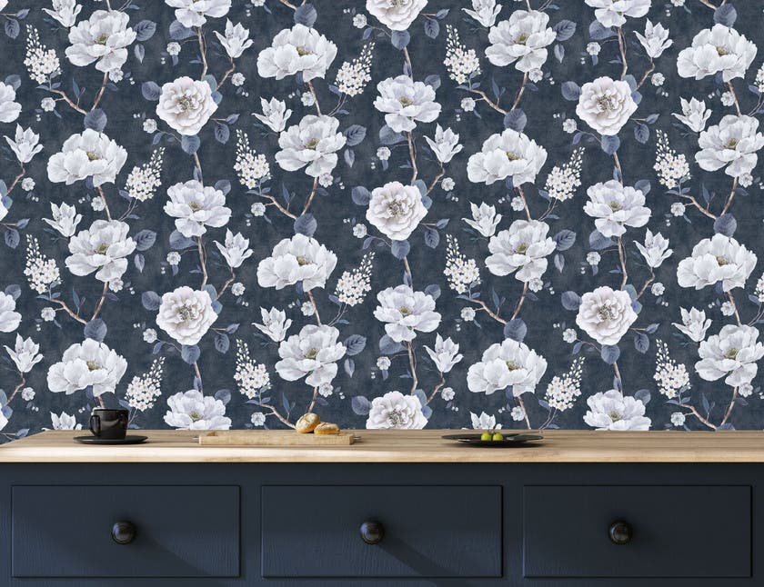 Ashley Floral Navy