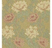 Chrysanthemum Pink/Yellow Morris Wallpaper Compilat
