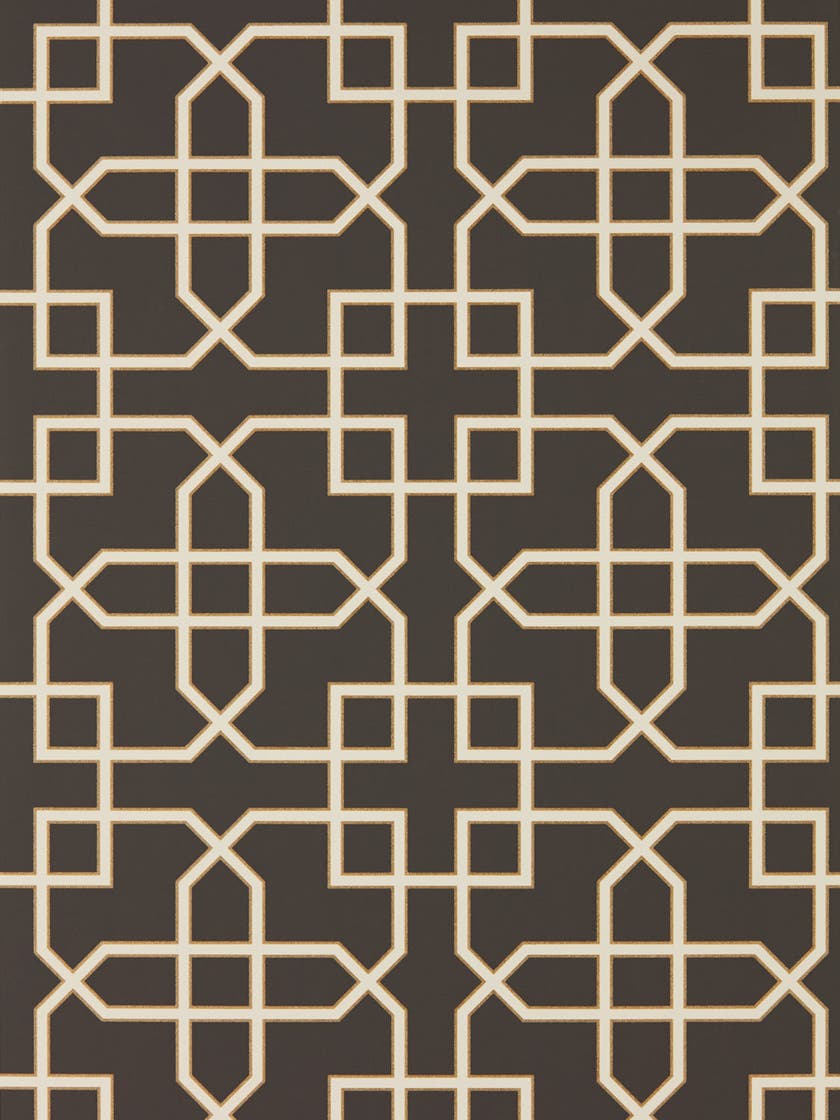 Sanderson - Hampton Trellis Charcoal Glasshouse Wallpapers