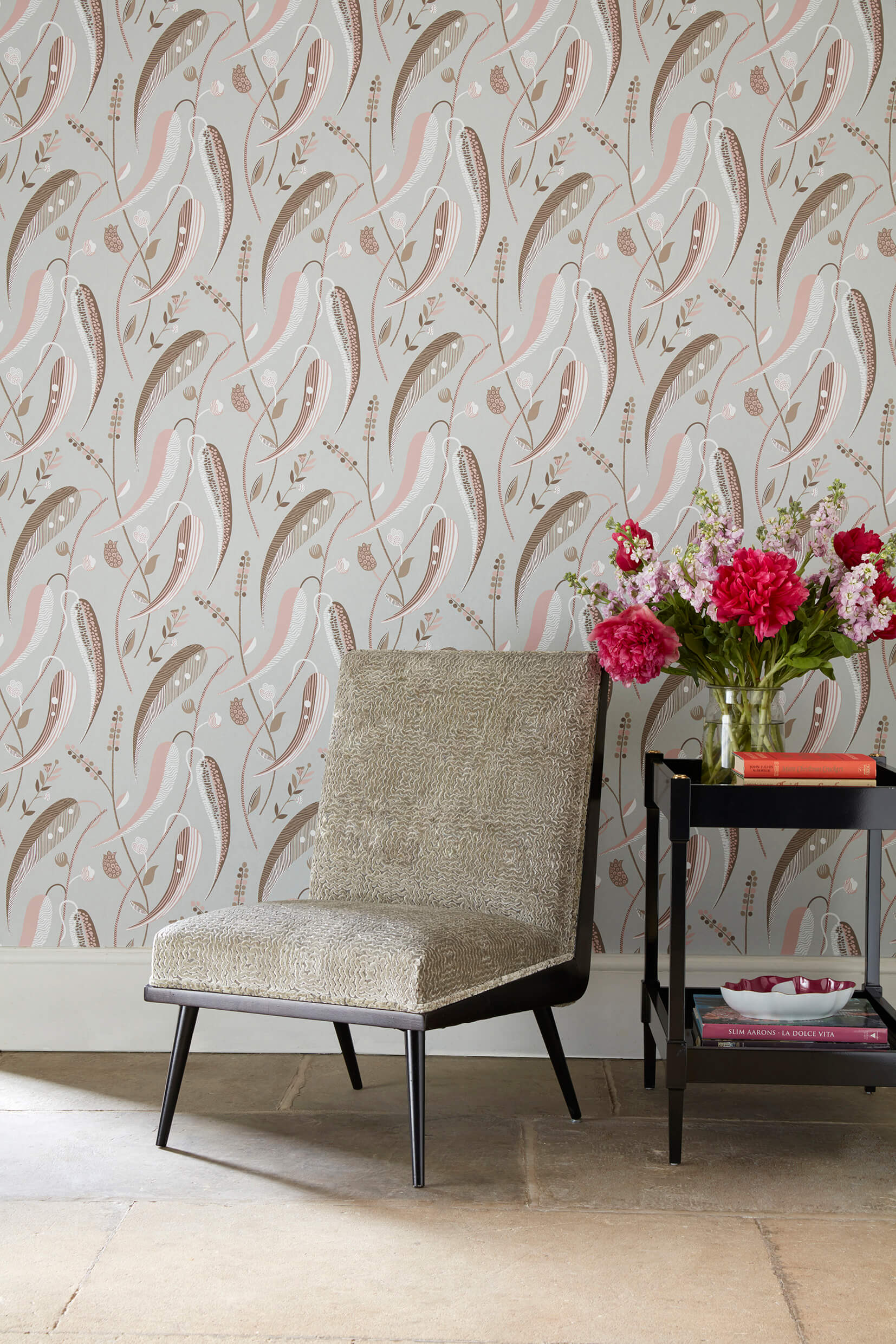Nina Campbell -  Colbert Coral/Aqua