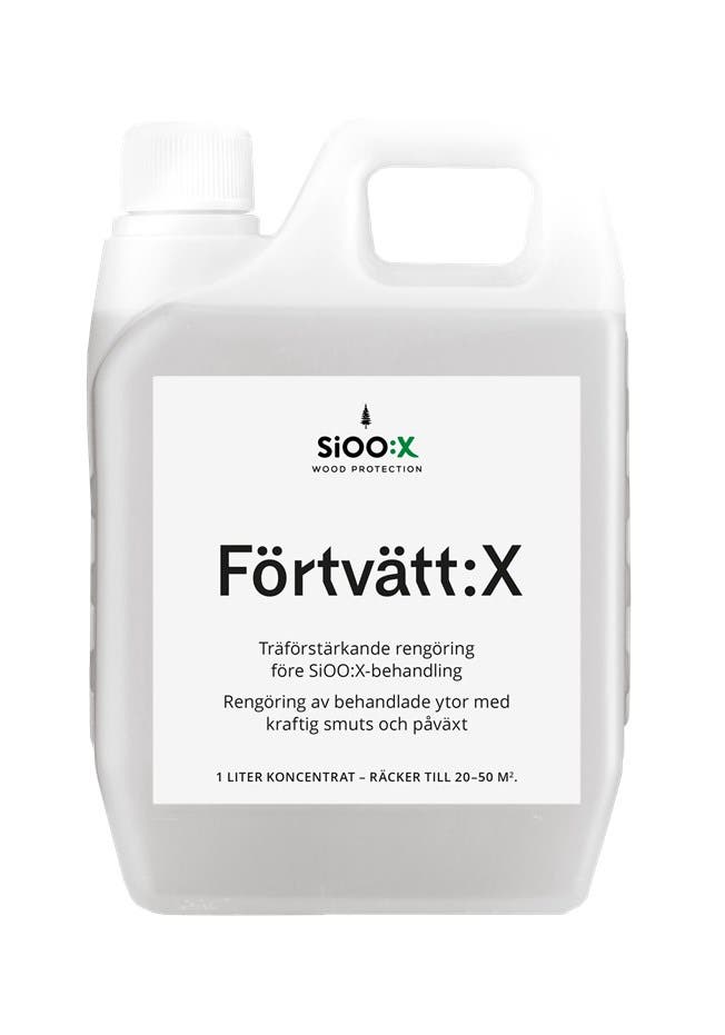 SiOO:X Förtvätt