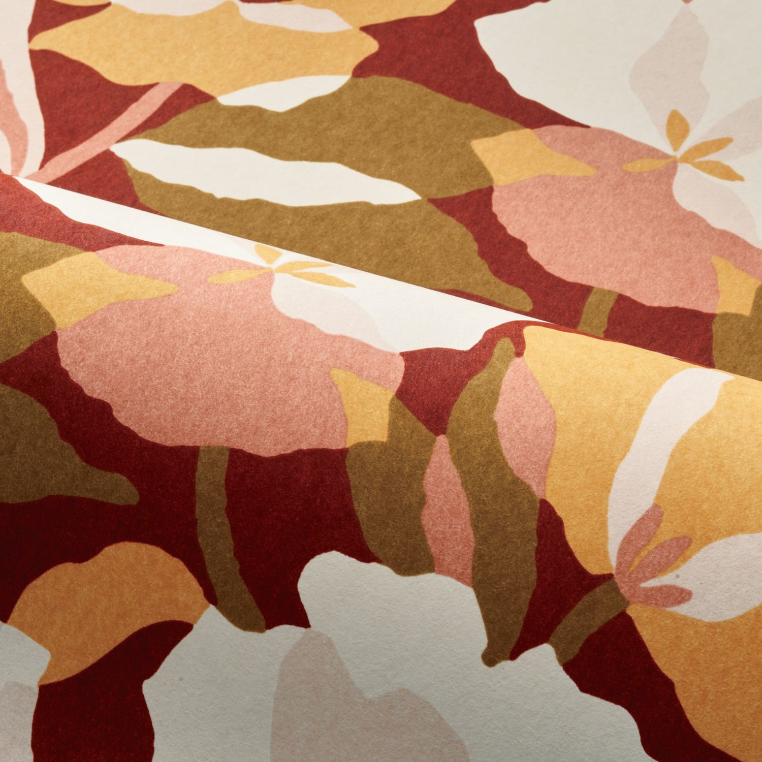 Casamance - Amaryllis Grenat/Blush Jardin Félicia