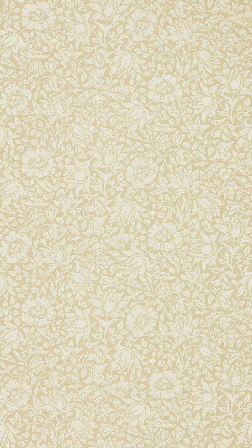 Morris & Co - Mallow Soft Gold Melsetter Wallpapers
