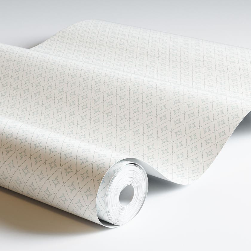 Duro - Lillstjärna Vit/Blå Småmönstrat