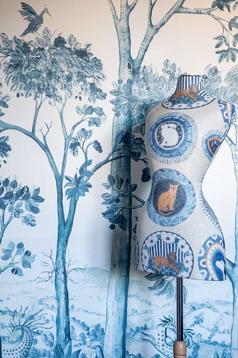 GP&J Baker - Baker X Kit Kemp Tall Trees Delft Blue BW45141.2.0