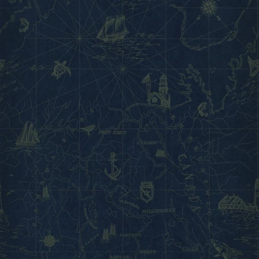 Ralph Lauren - Shipping Lanes Map Brilliant Blue