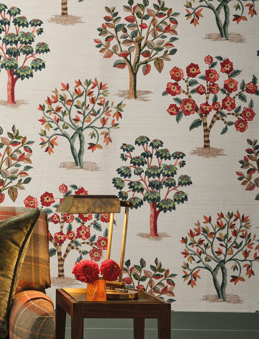 Nina Campbell - Fener Grove Coral Teal