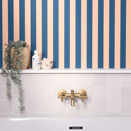 Caselio - Little Lines Bleu Nude Basics