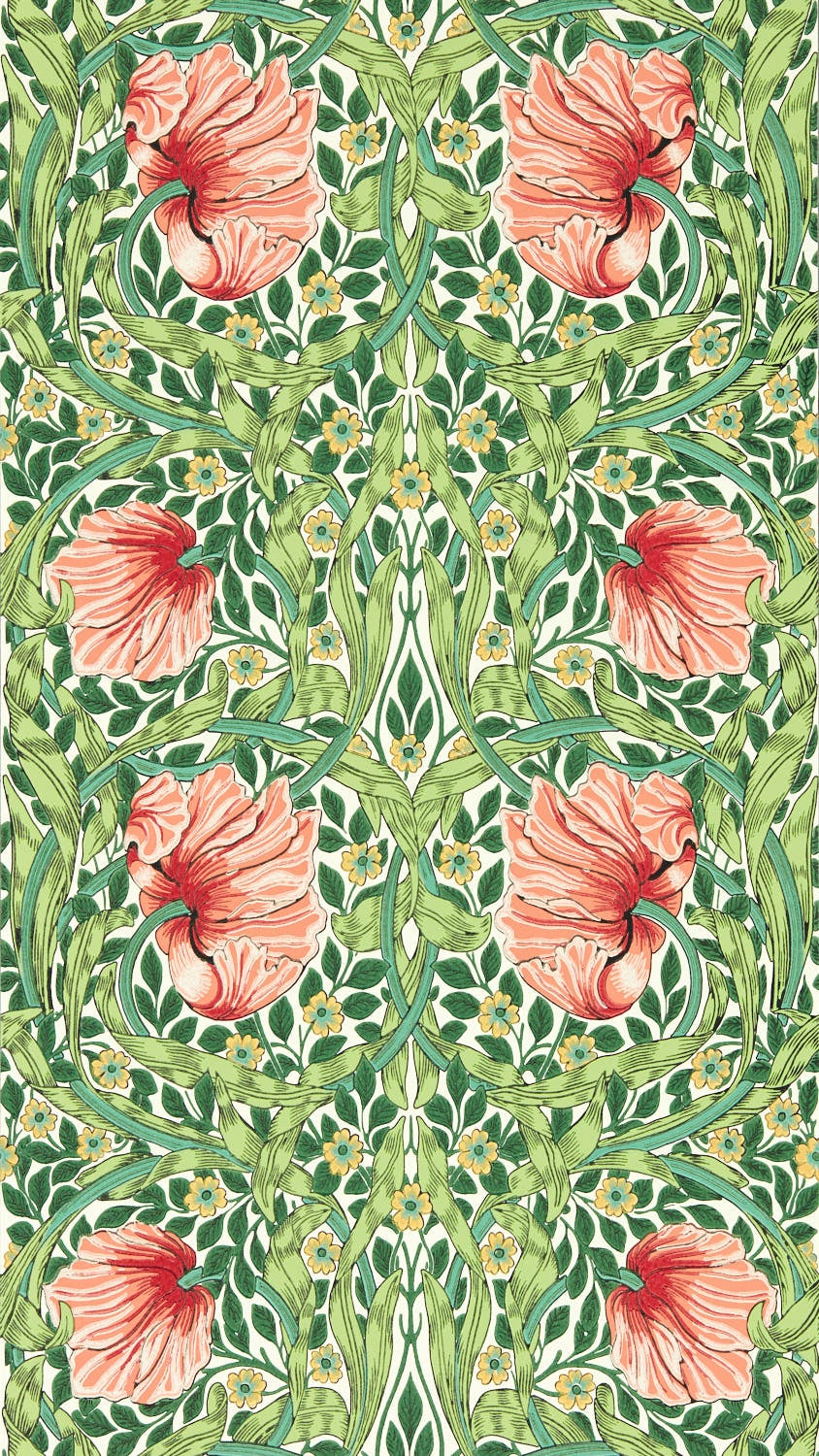 Morris & Co - Pimpernel Shamrock/Waterm Bedford Park Wallpapers