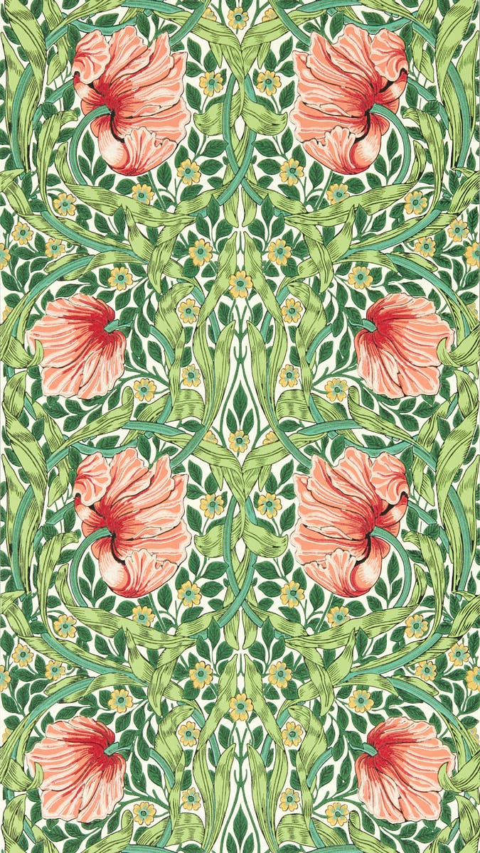 Morris & Co - Pimpernel Shamrock/Waterm Bedford Park Wallpapers