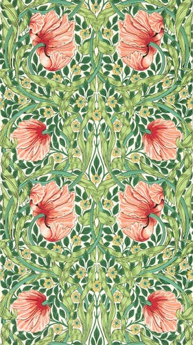 Morris & Co - Pimpernel Shamrock/Waterm Bedford Park Wallpapers
