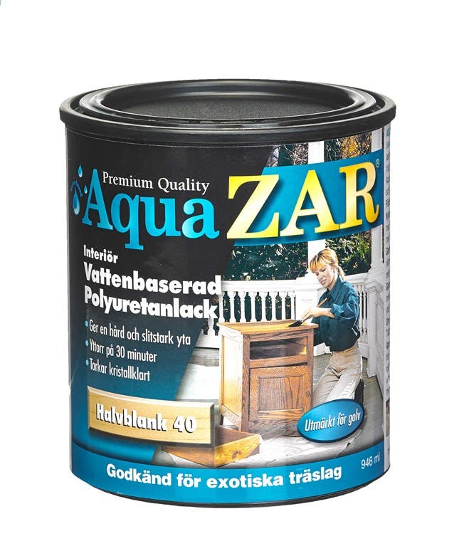 Aqua Zar Interiörlack Halvblank - 3.8L