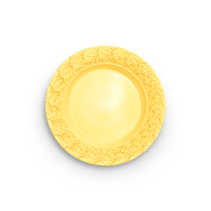Lace Tallrik 25 cm Gul