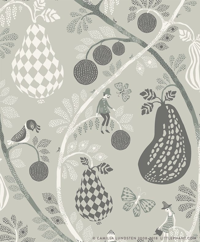Fruit Garden - Mid Grey