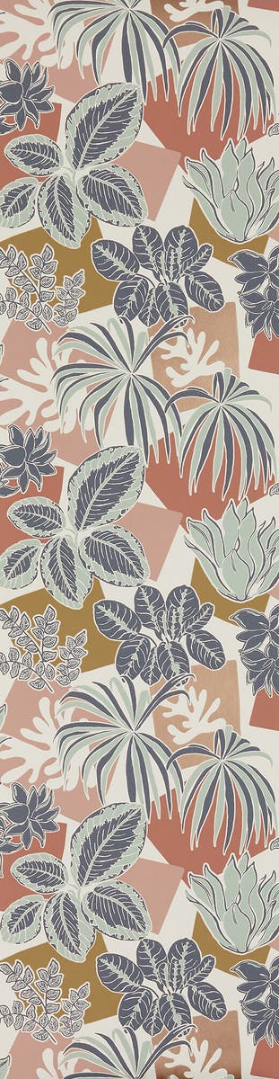 Osborne & Little - Frondoso Irisa Frondoso Blush/Ink