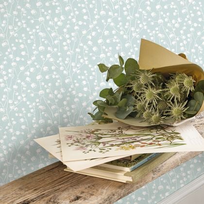 Casadeco - Lily Of The Valley Bleu C Flower Market